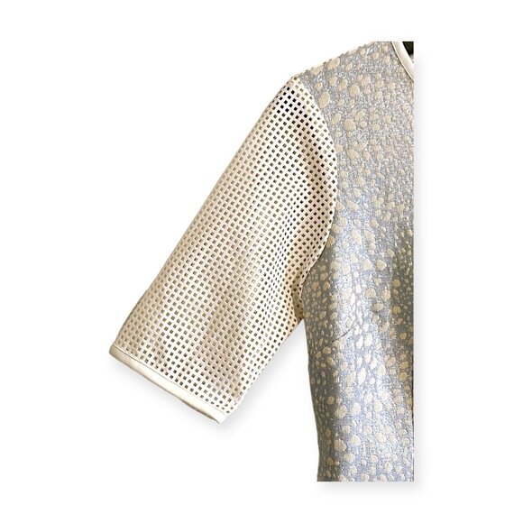 Sachin + Babi Eternity Shift dress in brocade and laser cut panels, size 0, NWT - Picture 12 of 13